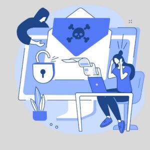 cybersecurity best practices vector of a breach
